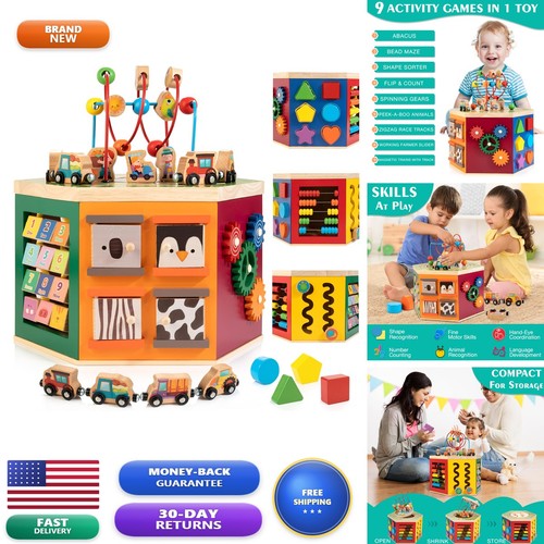 Woodmam large activity cube - activity,